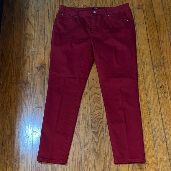 Curve Appeal Burgundy Minimalist Jegging Size 10 - Picture 6 of 10